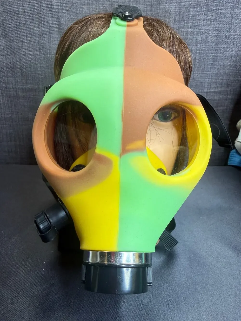 Rasta Gas Mask Novelty Costume Colorful Rubber Cosplay Festival Prop Halloween
